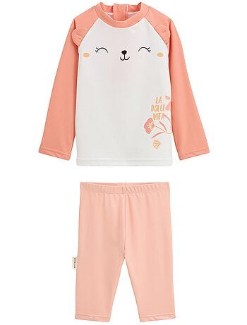 Maillot de bain bébé 2 pièces t-shirt et pantalon de protection UV Calvi
