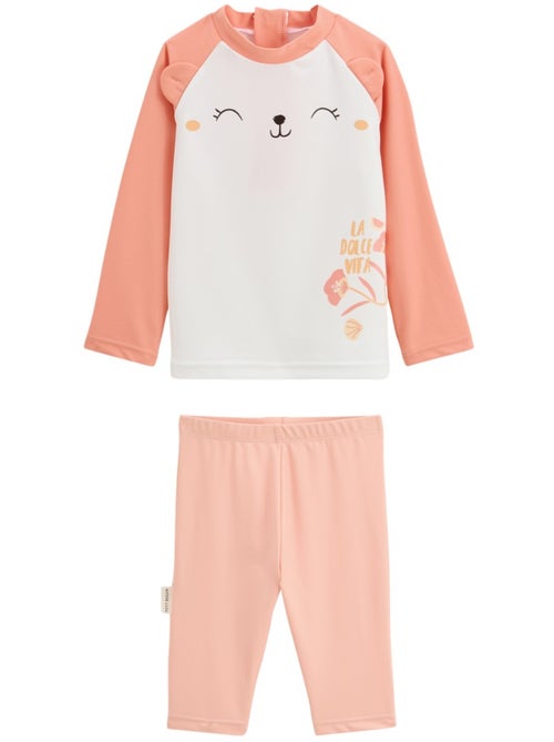 Maillot de bain bébé 2 pièces t-shirt et pantalon de protection UV Calvi - Kiabi
