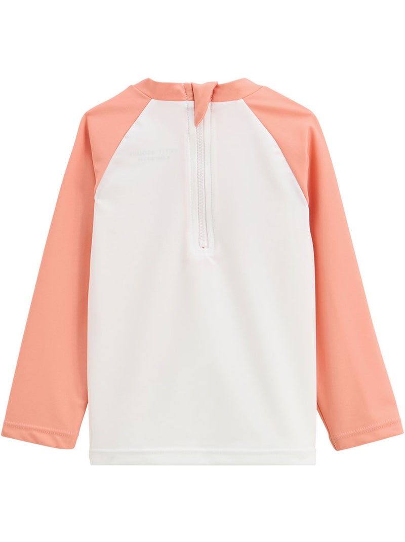 Maillot de bain bébé 2 pièces t-shirt et pantalon de protection UV Calvi Orange corail - Kiabi