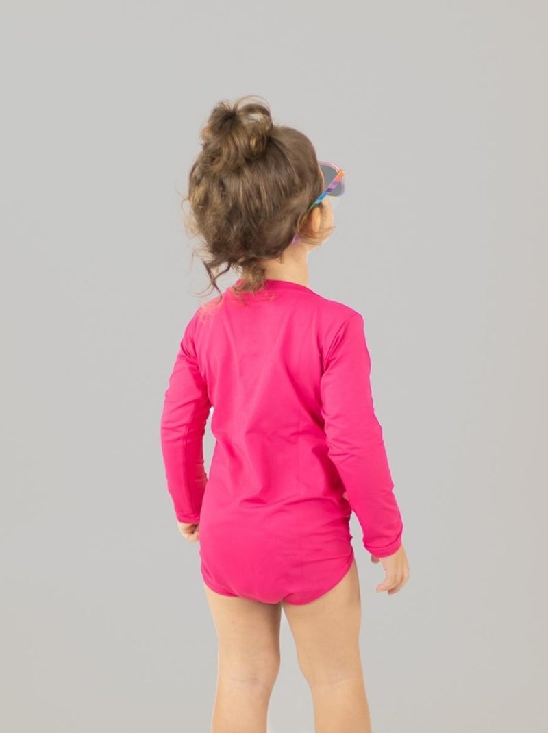 Maillot de bain bébé Classics UPF 50+ UV Line Rose - Kiabi