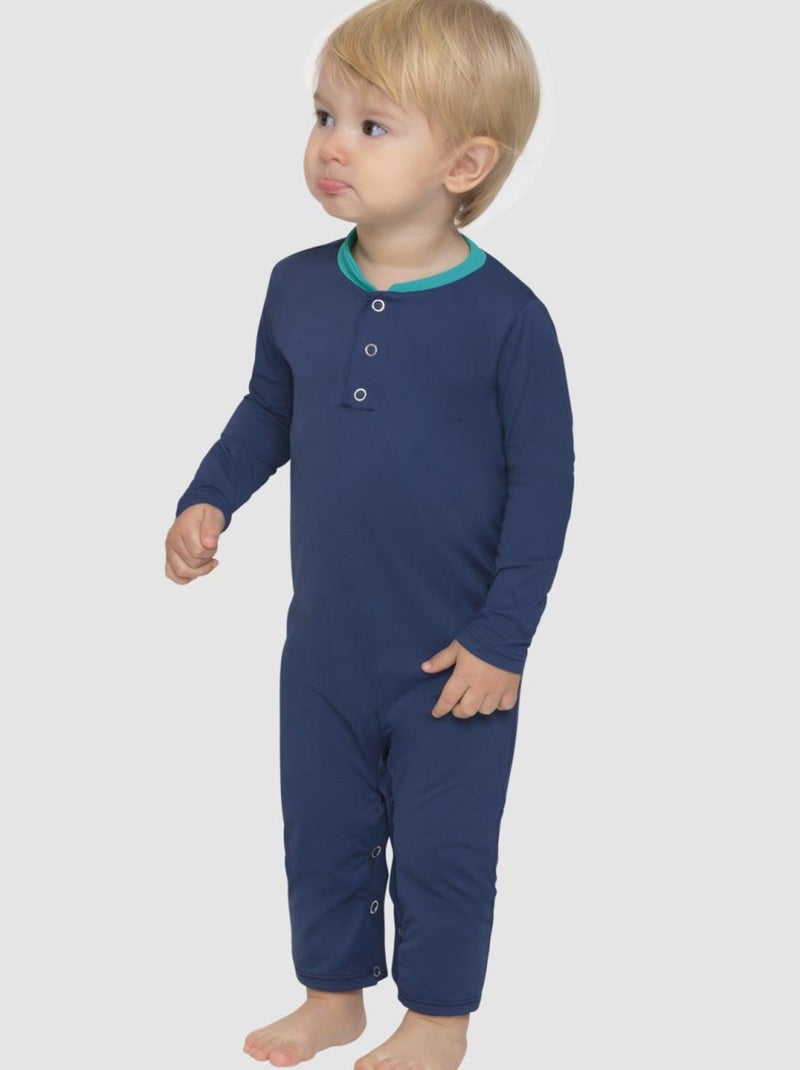 Maillot de bain bébé  UV Line Bleu marine - Kiabi
