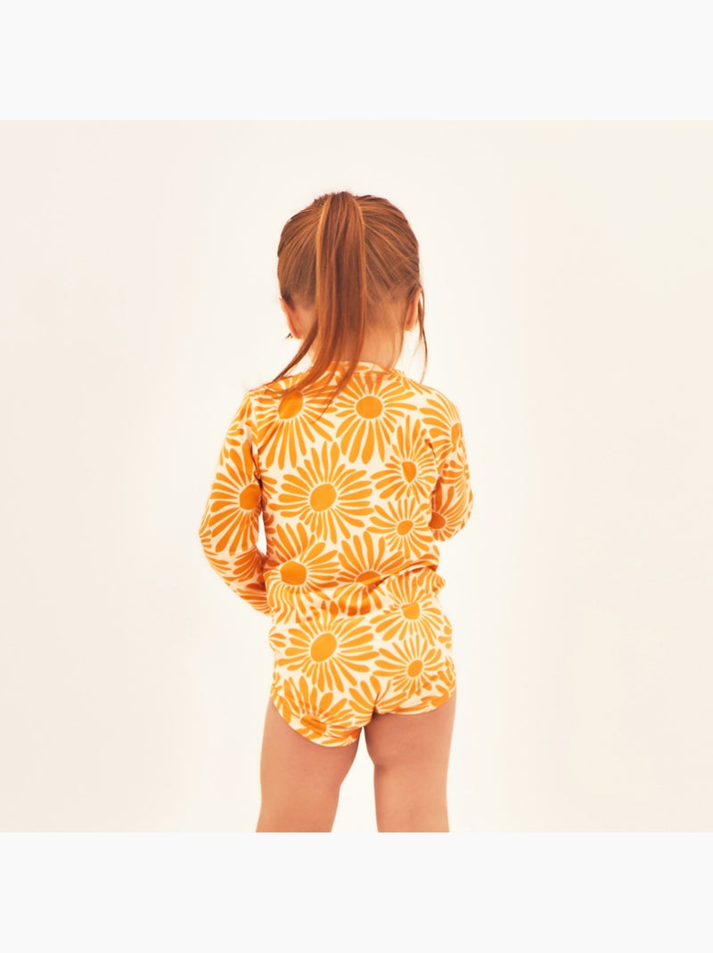 Maillot de bain bébé  UV Line Jaune - Kiabi