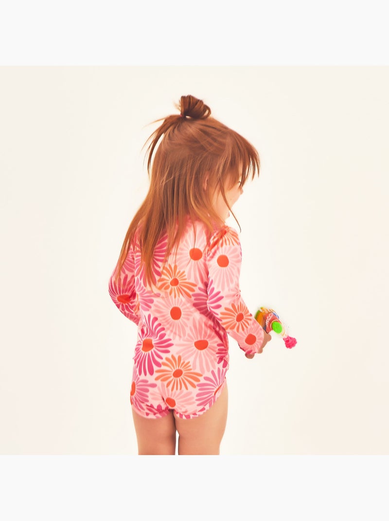 Maillot de bain bébé  UV Line Rose - Kiabi