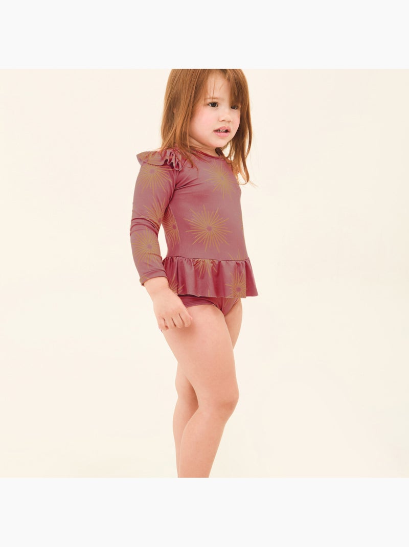 Maillot de bain bébé  UV Line Rose - Kiabi