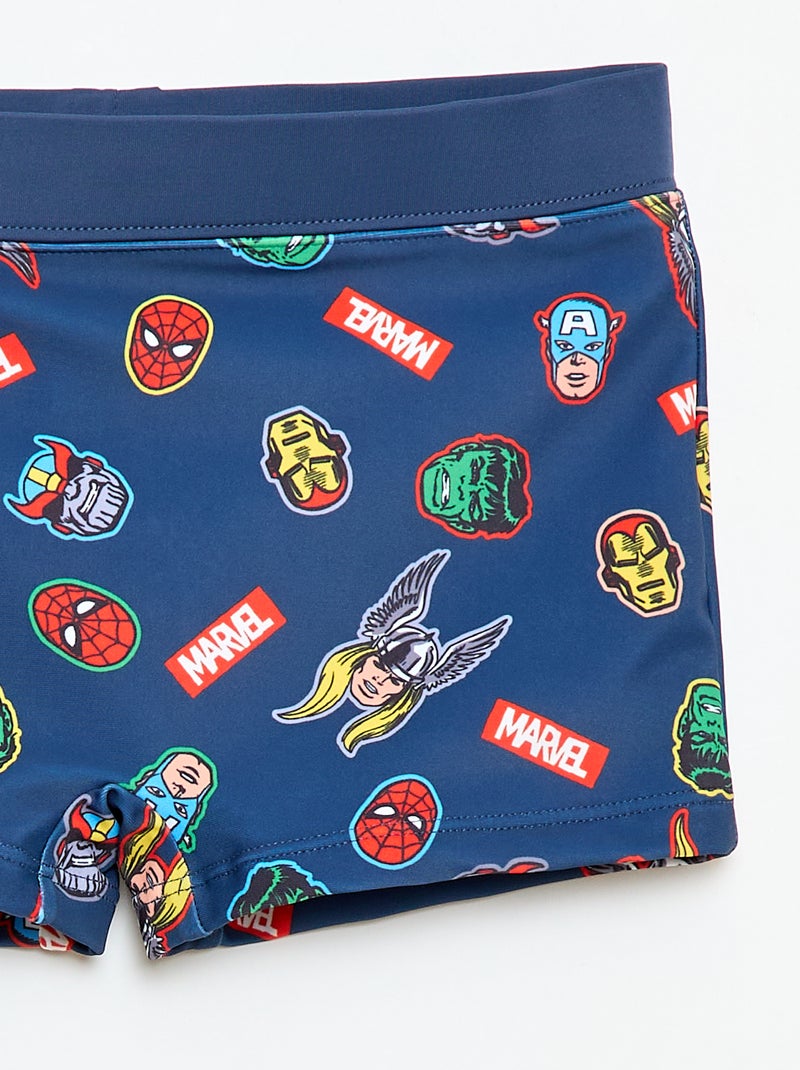 Maillot de bain boxer 'Marvel' Bleu - Kiabi
