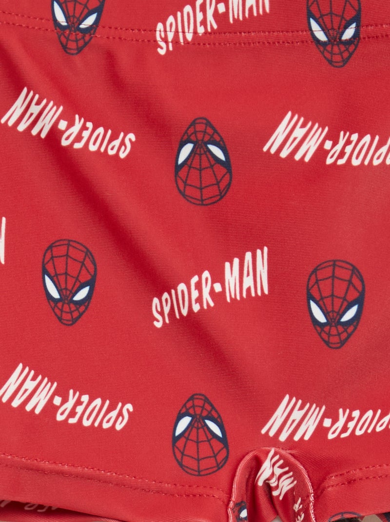 Maillot de bain boxer 'Marvel' 'Spider-man' Rouge - Kiabi