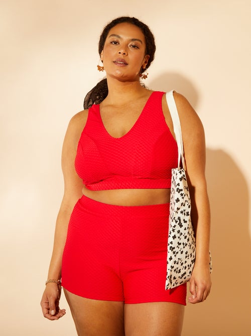 Maillot de bain brassière + short - 2 pièces - Kiabi