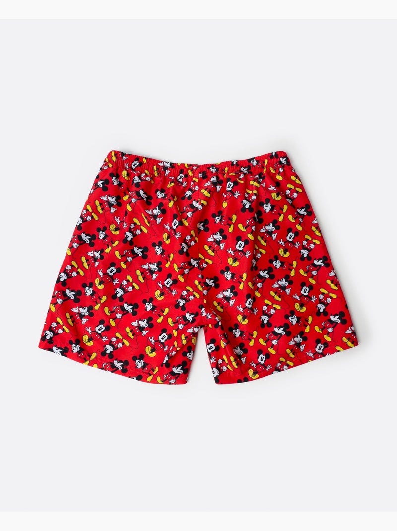 Maillot de bain classique Mikcey pour homme DISNEY Rouge - Kiabi