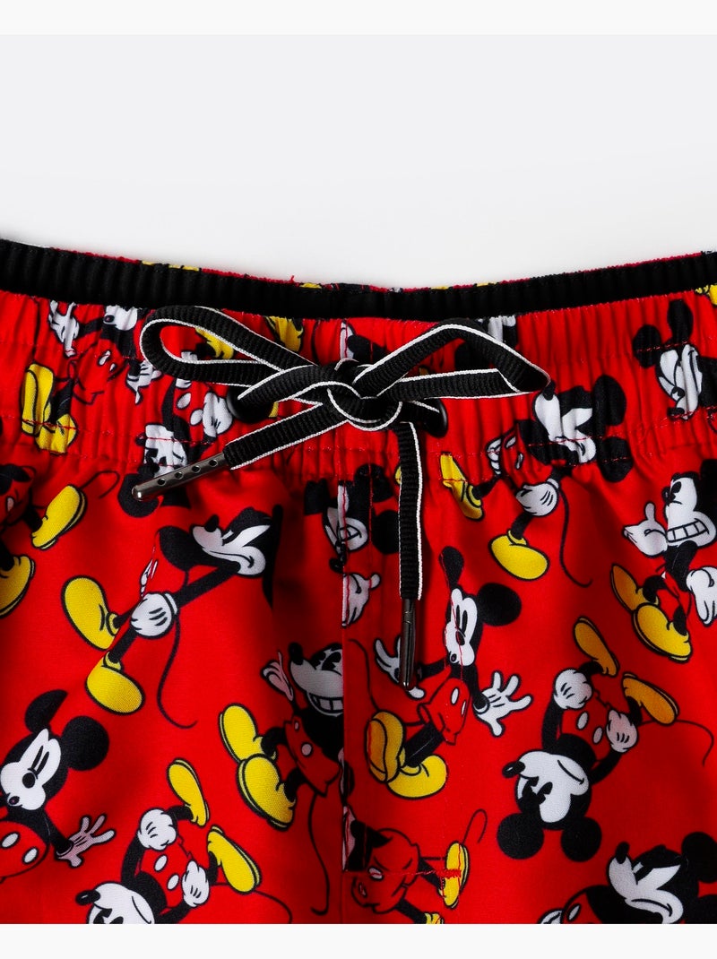 Maillot de bain classique Mikcey pour homme DISNEY Rouge - Kiabi