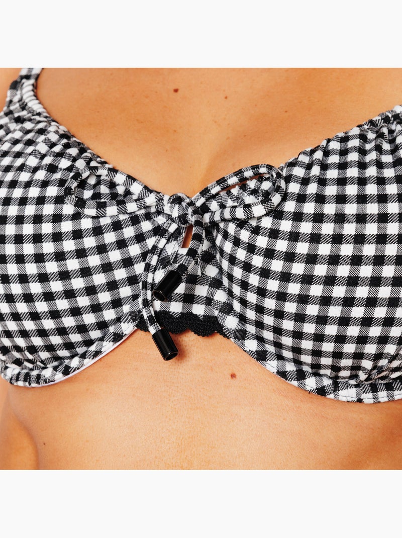 Maillot de bain corbeille Pina - RougeGorge Lingerie Blanc Noir - Kiabi