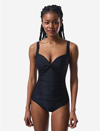 Maillot de bain corseté froncé gainant ventre et taille penti