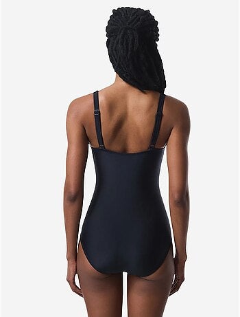 Maillot de bain corseté froncé gainant ventre et taille penti