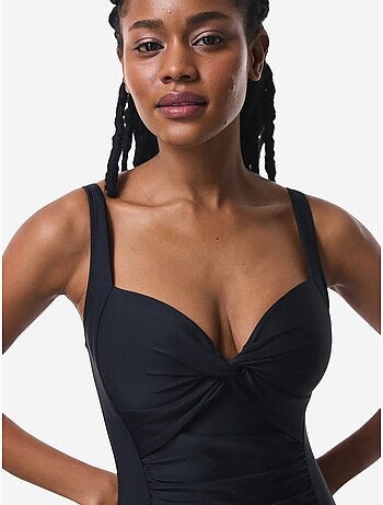 Maillot de bain corseté froncé gainant ventre et taille penti