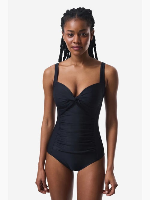 Maillot de bain corseté froncé gainant ventre et taille penti - Kiabi Maillot de bain corseté froncé gainant ventre et taille penti - Kiabi