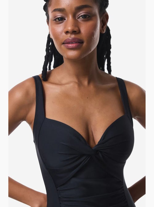 Maillot de bain corseté froncé gainant ventre et taille penti - Kiabi Maillot de bain corseté froncé gainant ventre et taille penti - Kiabi
