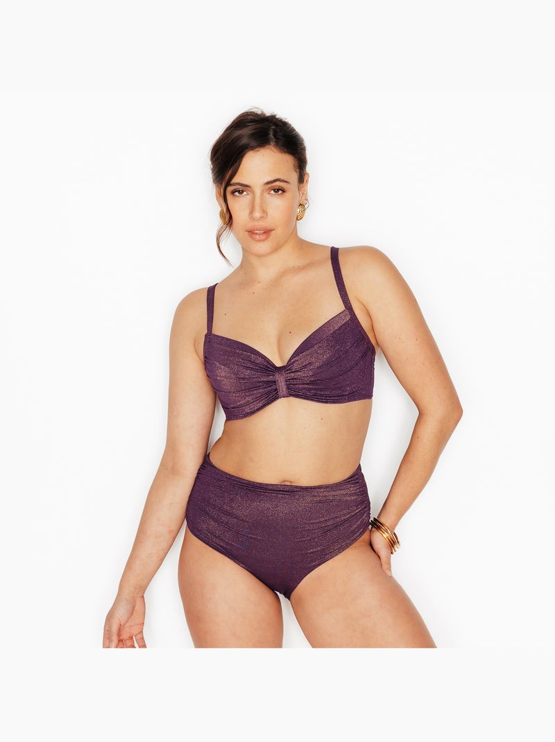 Maillot de bain culotte haute Ness - RougeGorge Lingerie Violet prune - Kiabi