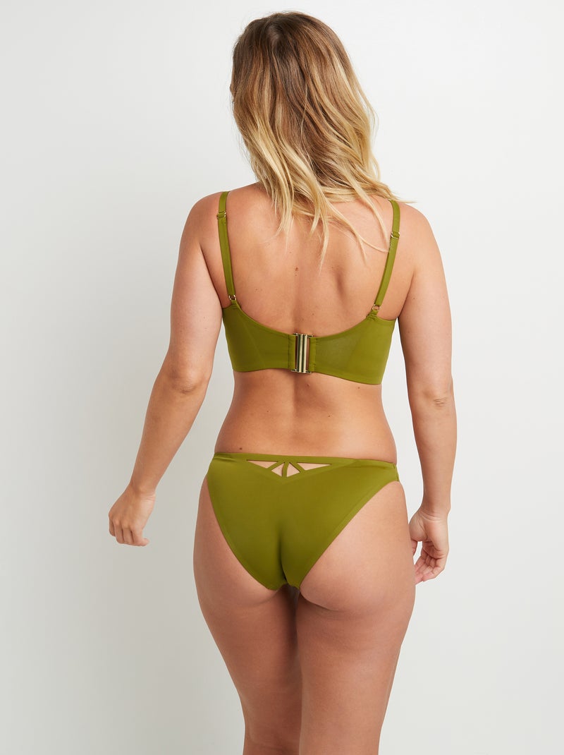 Maillot de bain culotte midi Lisa - RougeGorge Lingerie Kaki - Kiabi