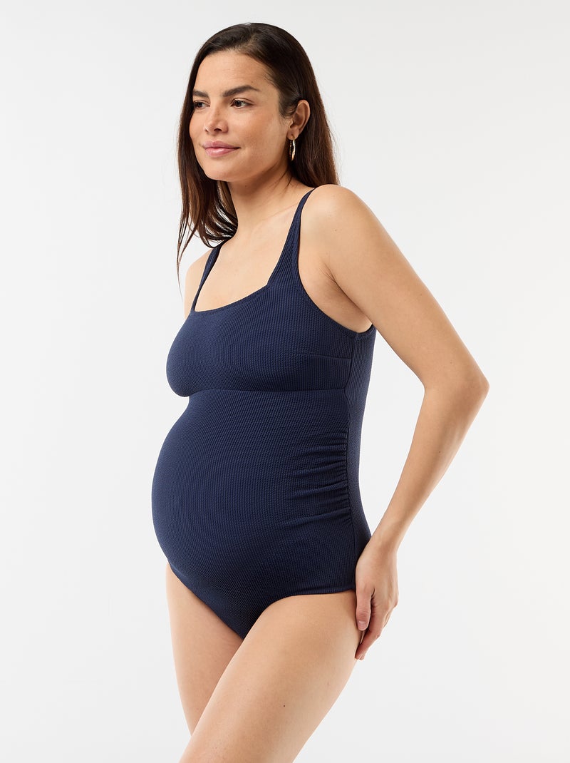 Maillot de bain de maternité avec coques amovibles Marine - Kiabi