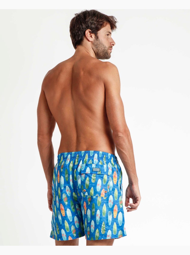 Maillot de bain de surf pour homme DIVER Bleu - Kiabi