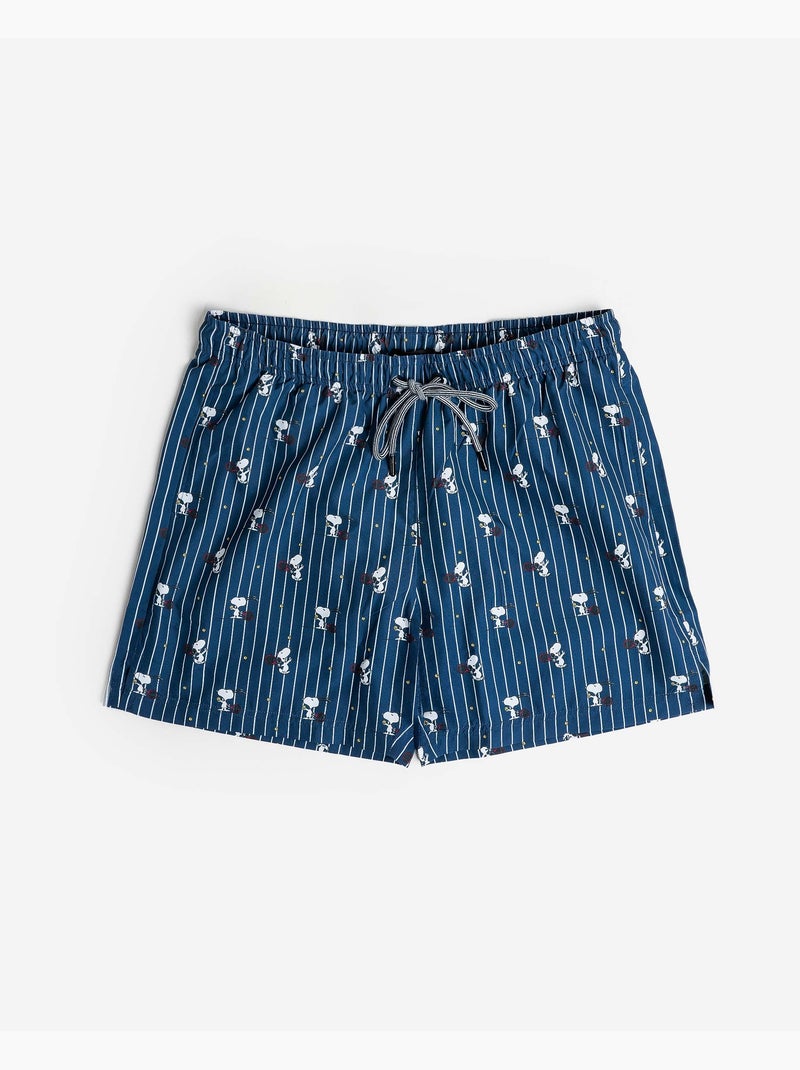 Maillot de bain de tennis Snoopy pour homme PEANUTS Bleu marine - Kiabi