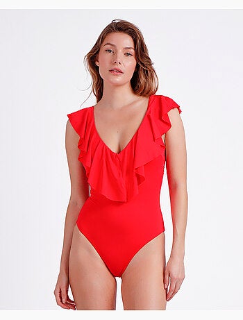 Maillot de bain d'été à volants pour femme ADMAS
