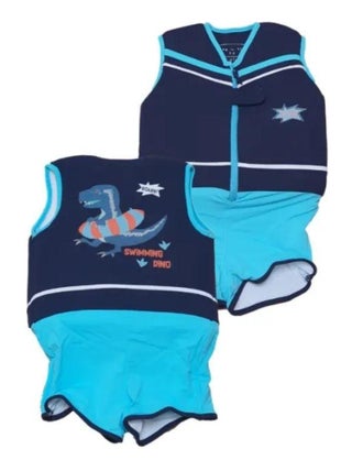 Maillot de Bain Dino Enfant avec Flotteurs - Accessoire de Natation Garçon