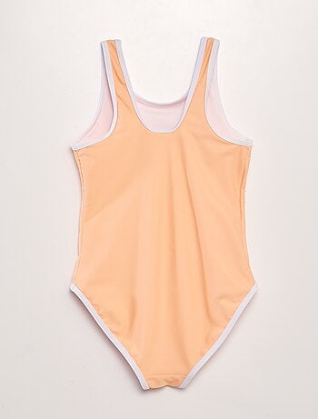 Maillot De Bain Une Pièce Pour Fille - Nylon/élasthanne, Uni | Taille 7-12 Ans, Pour Plage, Piscine