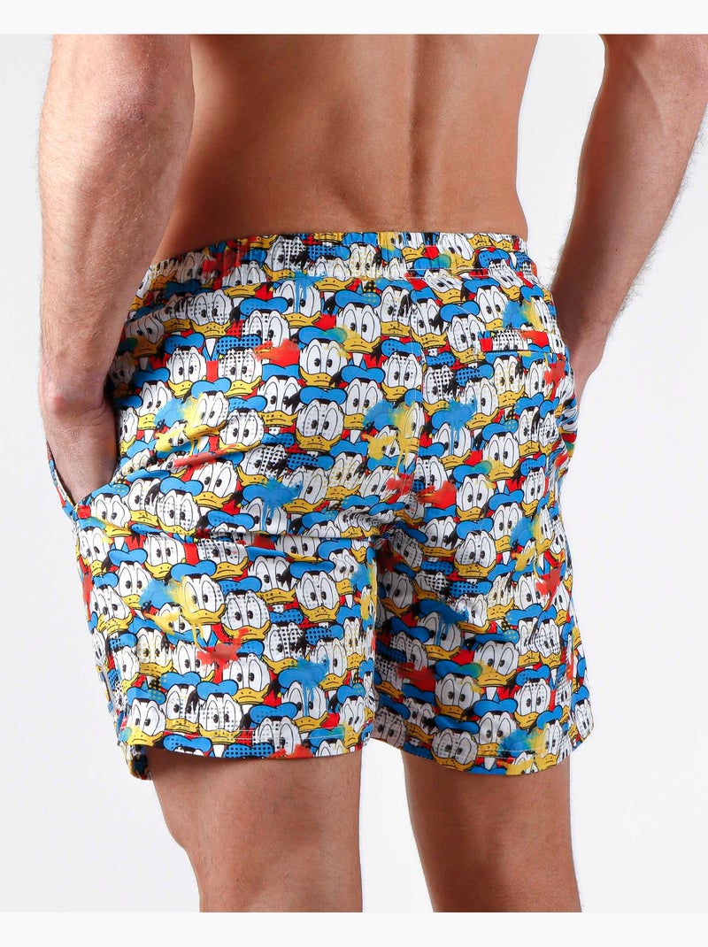 Maillot de bain Disney Donald Faces pour homme Bleu - Kiabi