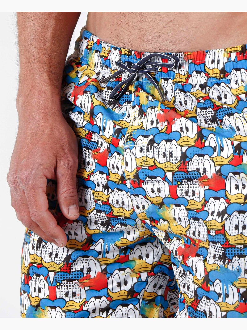 Maillot de bain Disney Donald Faces pour homme Bleu - Kiabi