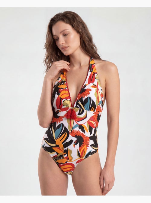 Maillot de bain dos nu multicolore ADMAS Paradise pour femmes - Kiabi