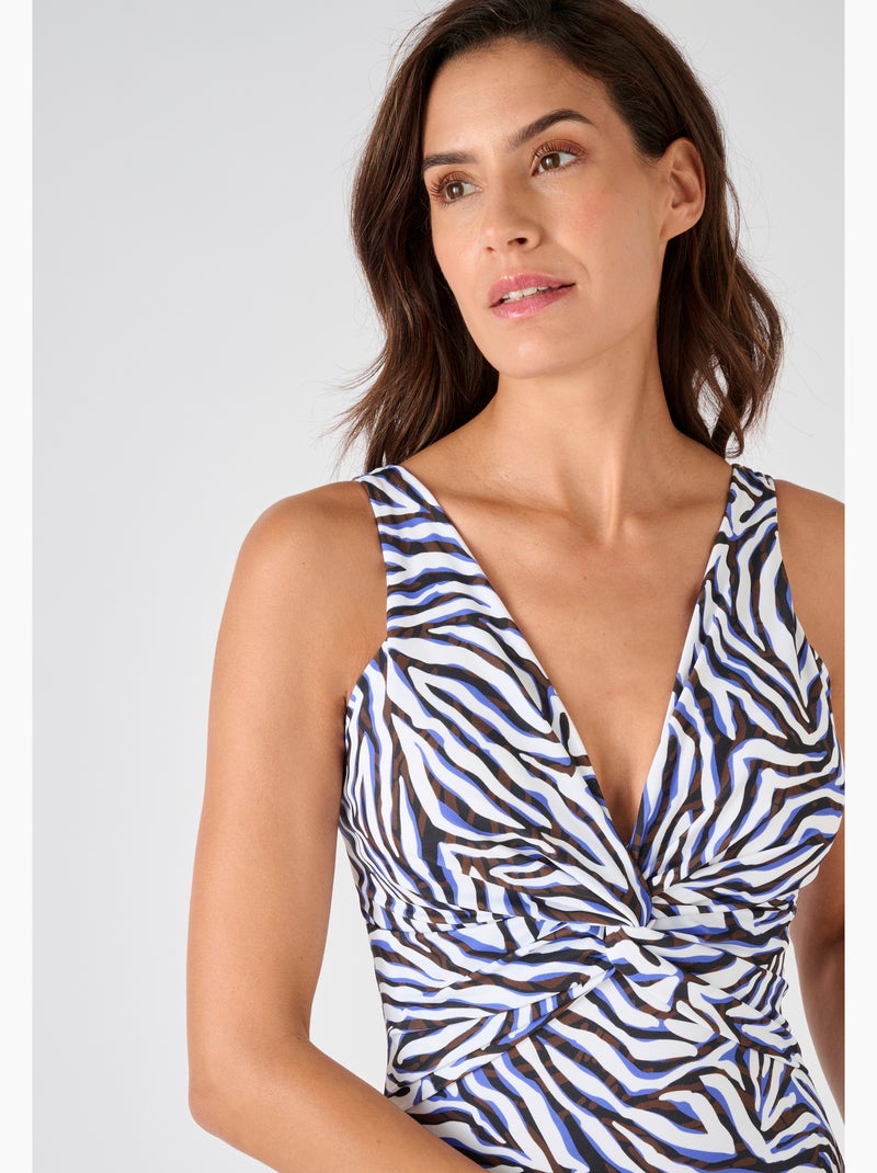 Maillot de bain drapé Perfect Fit by Damart. - Damart Blanc - Kiabi