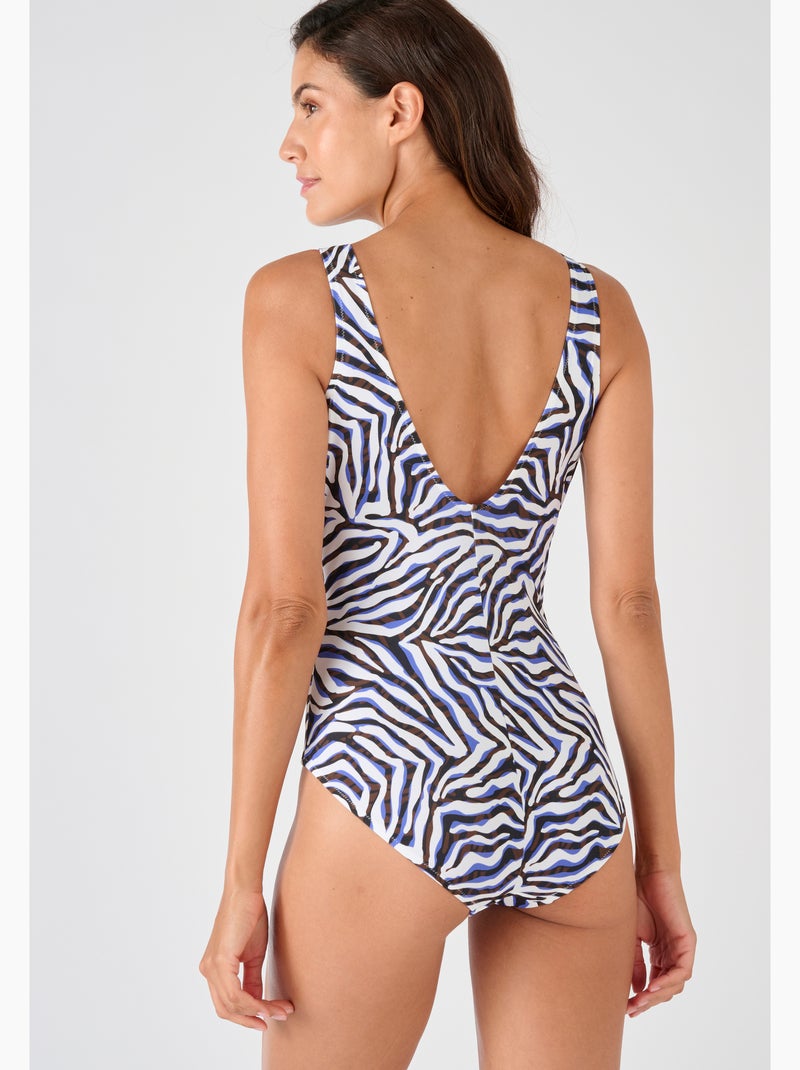 Maillot de bain drapé Perfect Fit by Damart. - Damart Blanc - Kiabi