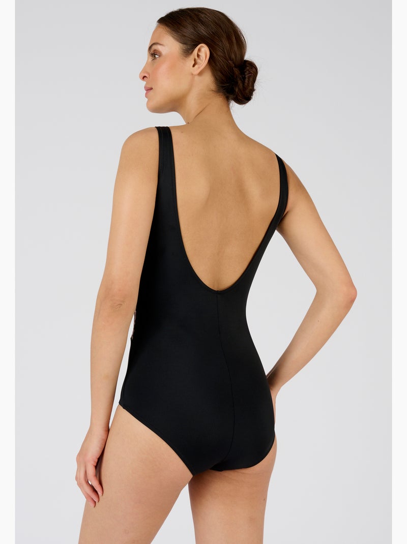 Maillot de bain drapé Perfect Fit by Damart. - Damart Noir - Kiabi