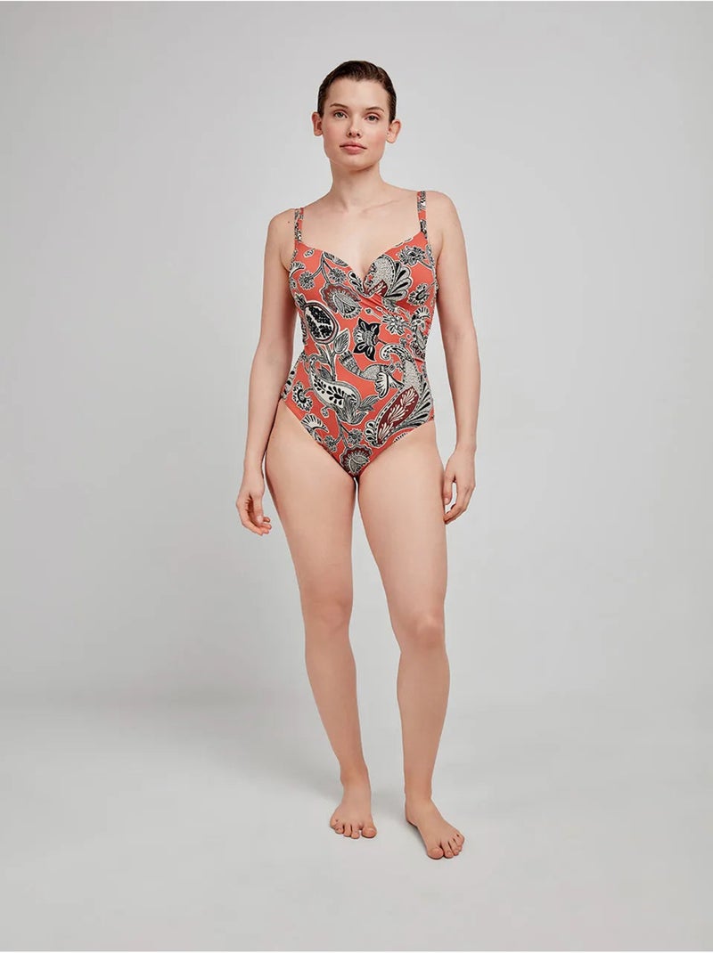 Maillot de bain effet contrôle Multicolore - Kiabi