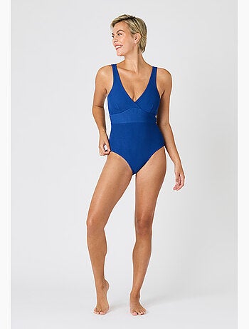 Maillot de bain effet gaufré perfect fit by damart - damart