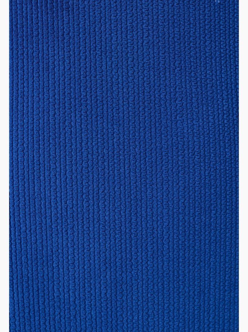 Maillot de bain effet gaufré Perfect Fit by Damart - Damart Bleu - Kiabi