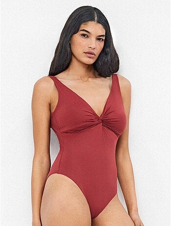 Maillot de bain effet sculptant sans armature