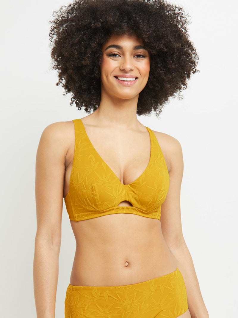 Maillot de bain emboitant foulard Lemon - RougeGorge Lingerie Jaune - Kiabi