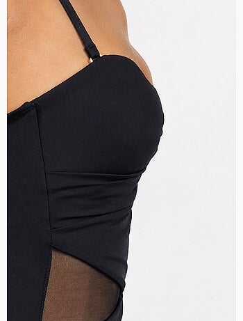Maillot de bain empiècements résille - AFIBEL