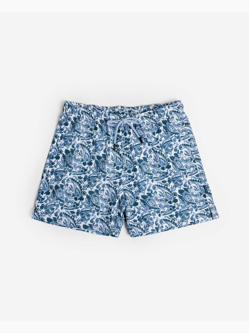 Maillot de bain en cachemire pour homme DIVER Bleu - Kiabi