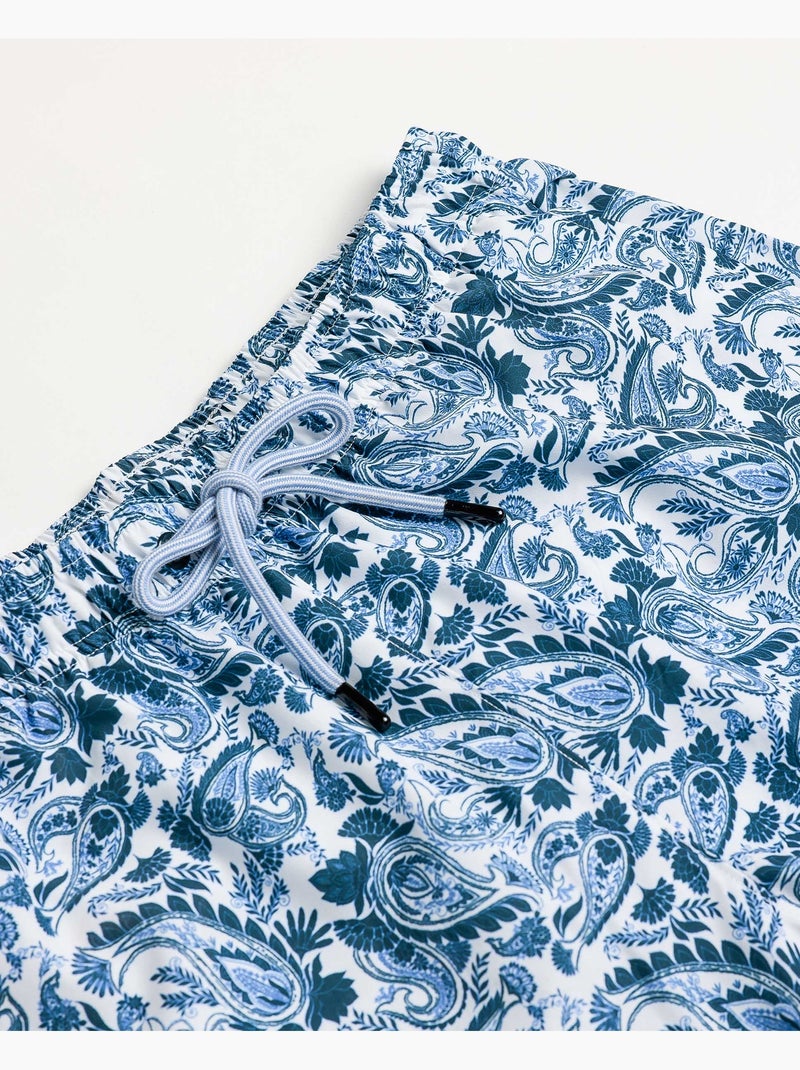 Maillot de bain en cachemire pour homme DIVER Bleu - Kiabi