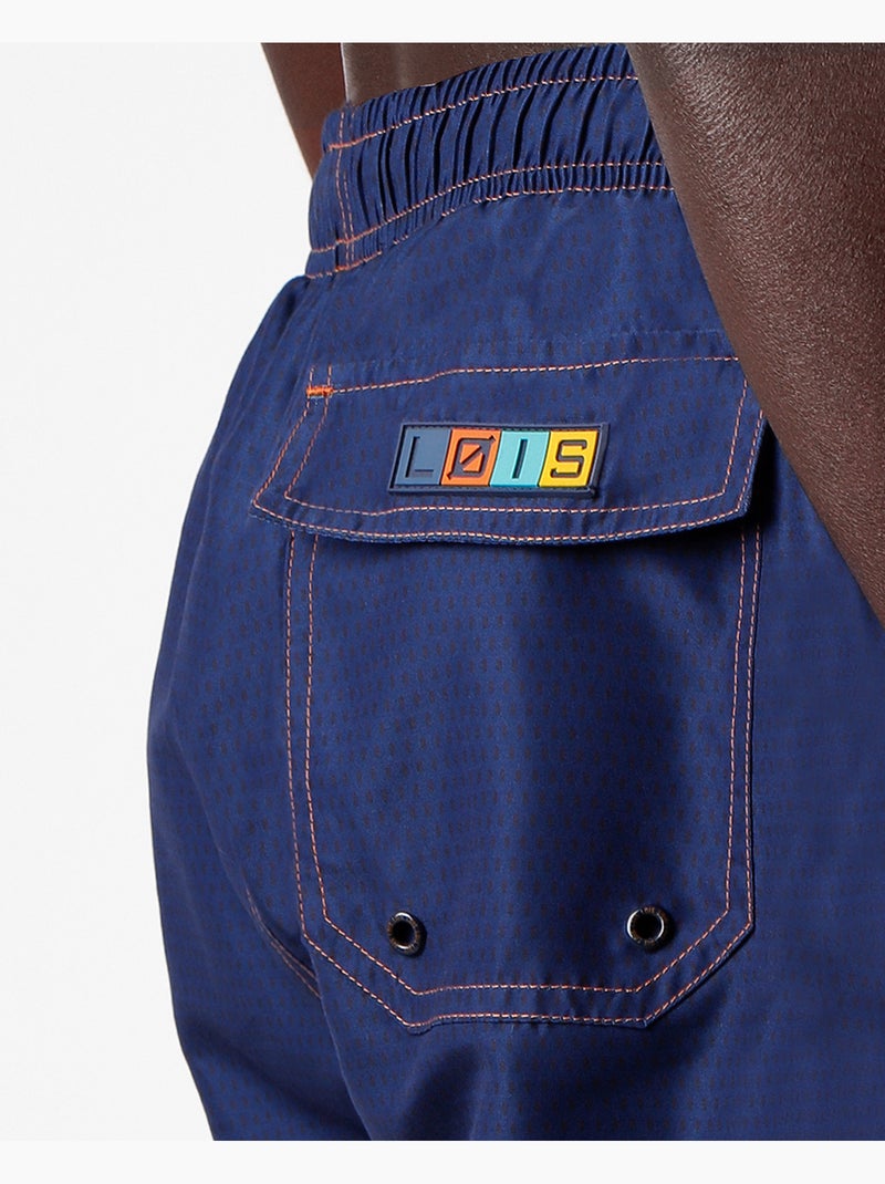 Maillot de bain en denim fluo LOIS pour homme Bleu - Kiabi