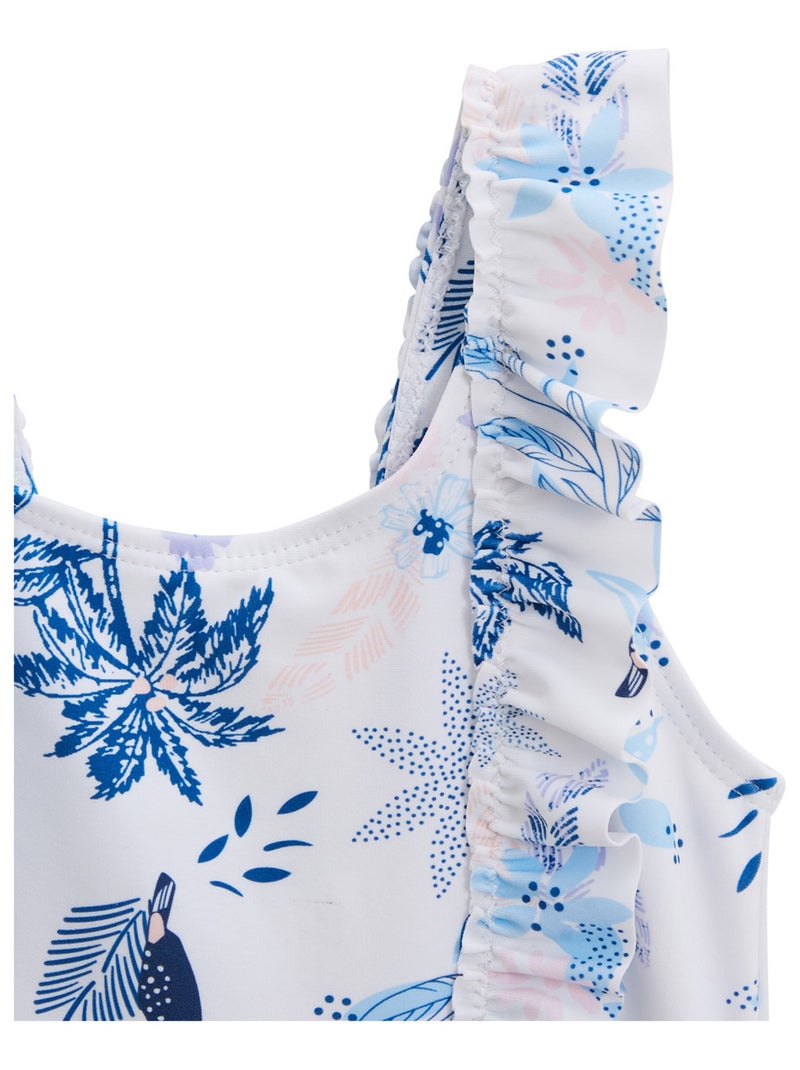 Maillot de bain enfant 1 pièce Moorea Bleu - Kiabi
