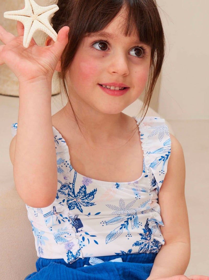 Maillot de bain enfant 1 pièce Moorea Bleu - Kiabi