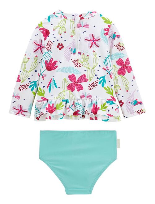 Maillot de bain enfant 2 pièces t-shirt de protection UV & culotte Tropic Coco - Kiabi