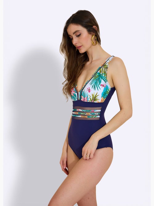 Maillot de bain exotique et uni, 1 pièce - AFIBEL - Kiabi Maillot de bain exotique et uni, 1 pièce - AFIBEL - Kiabi