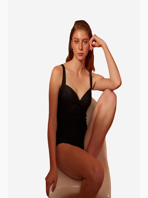 Maillot de bain femme froncé penti - Kiabi Maillot de bain femme froncé penti - Kiabi
