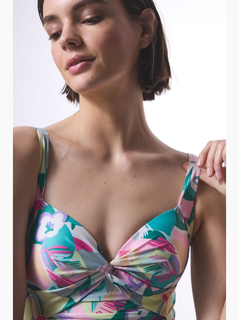 Maillot de bain femme sheila à volants penti Vert menthe - Kiabi