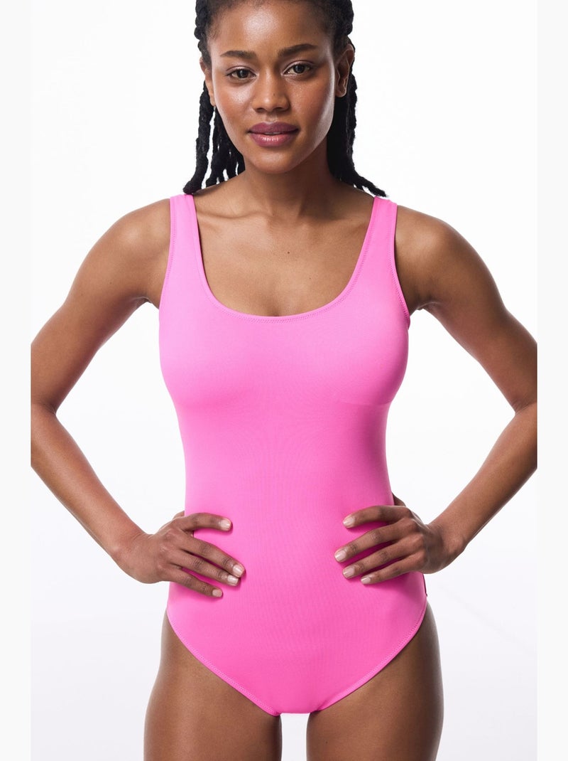 Maillot de bain femme sport bright penti Rose fluo/Solinotes - Kiabi