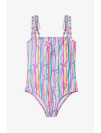 Maillot de bain fille à motif ribbon kurdela penti